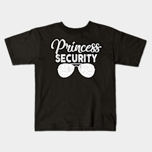 Princess Security Funny Birthday Halloween Party design Kids T-Shirt